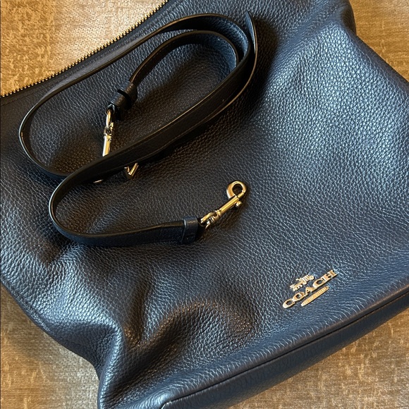 Coach Dark Blue Leather Hobo Bag - Picture 4 of 4